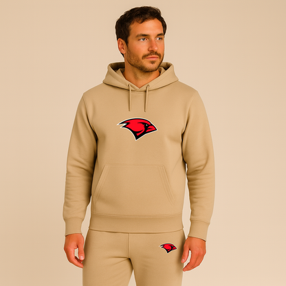 Men's Incarnate Word Cardinals Logo Hoodie Joggers Set