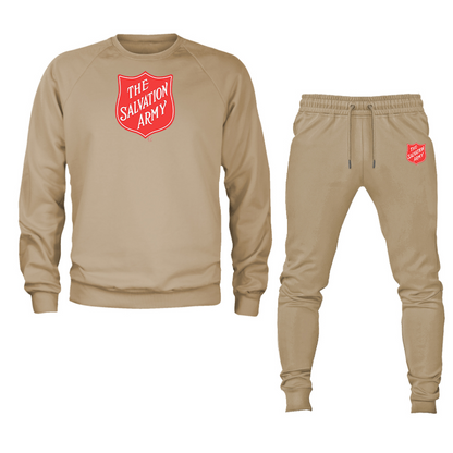 Men's   The Salvation Army  Crewneck Sweatshirt Joggers Suit