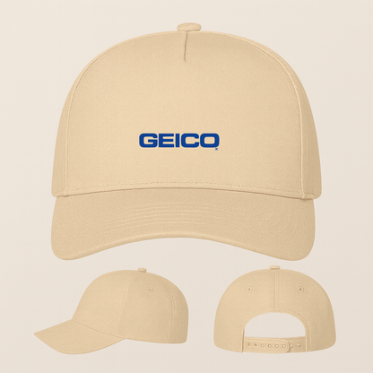 Geico Logo Five Panel Twill Snapback Cap