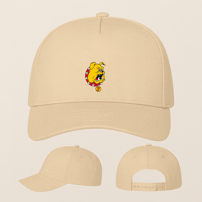 Ferris State Bulldogs Logo Five Panel Twill Snapback Cap
