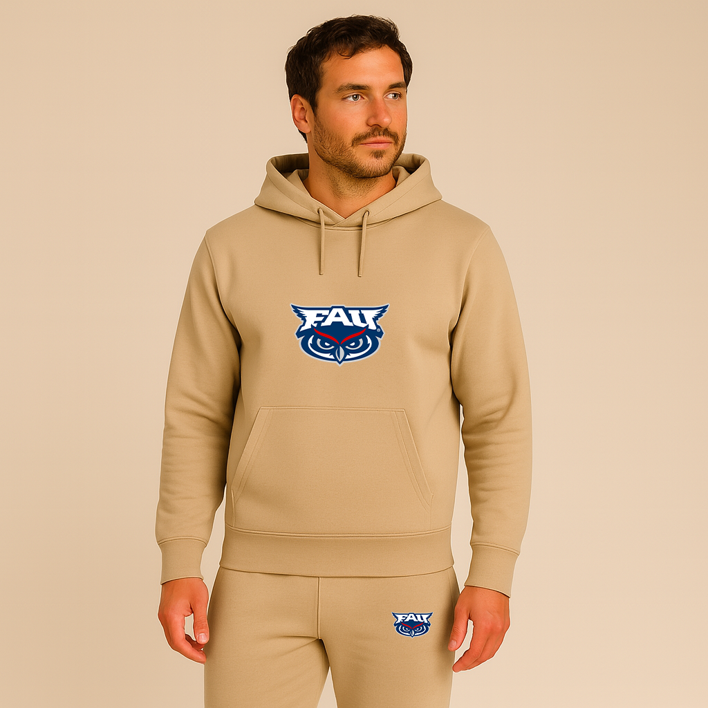 Men's Florida Atlantic Owls Logo Hoodie Joggers Set