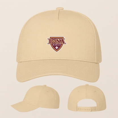Iona Gaels Logo Five Panel Twill Snapback Cap
