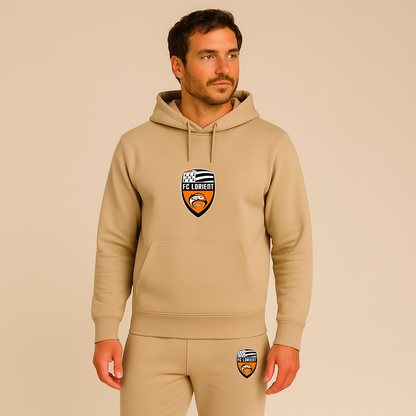 Men's FC Lorient Soccer Logo Hoodie Joggers Set