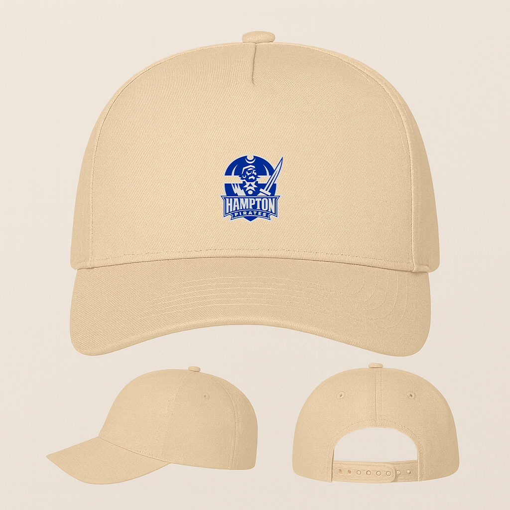 George Hampton Pirate Logo Five Panel Twill Snapback Cap