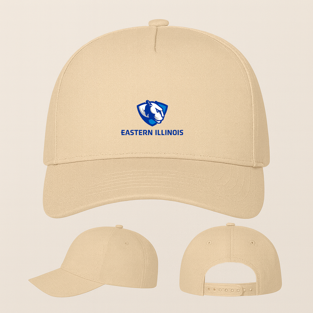 Eastern Illinois Panthers Logo Five Panel Twill Snapback Cap