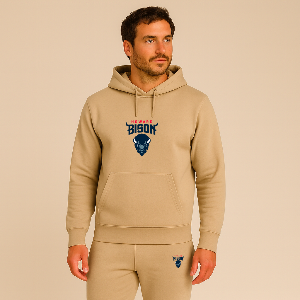 Men's Howard Bison Logo Hoodie Joggers Set