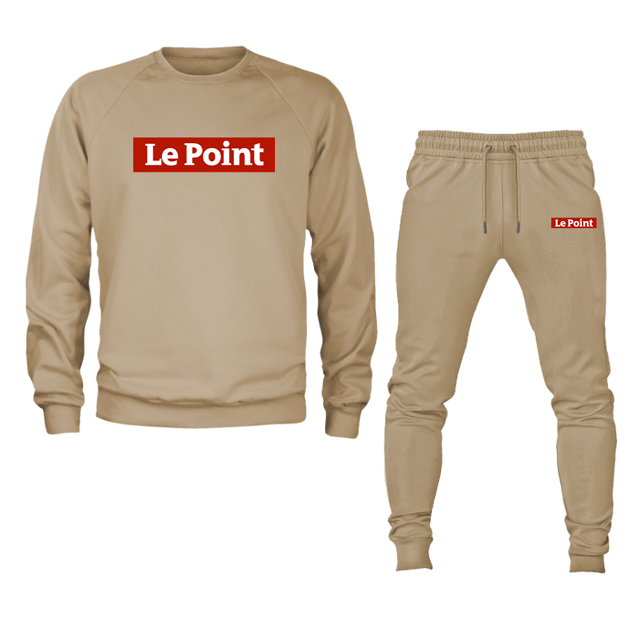 Men's Le Point Crewneck Sweatshirt Joggers Suit