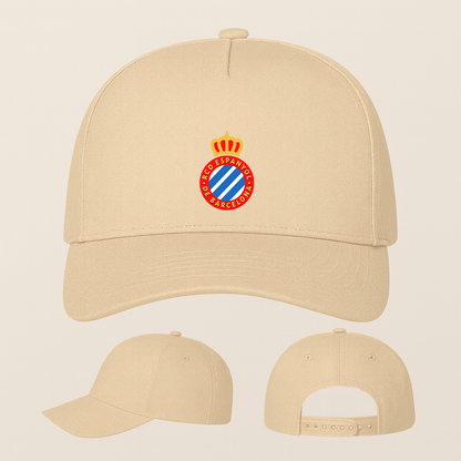 Espanyol Soccer Logo Five Panel Twill Snapback Cap