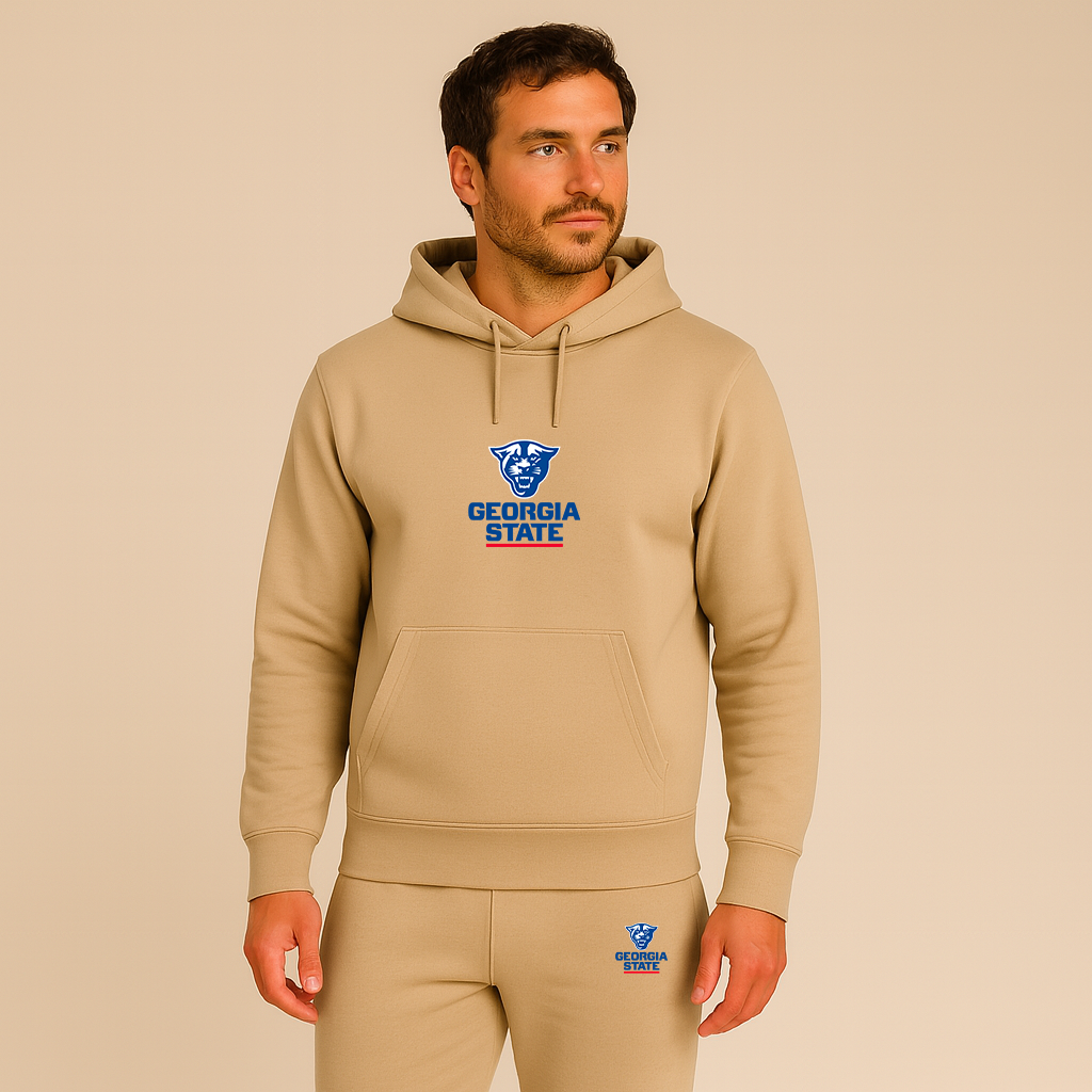 Men's Georgia State Panthers Logo Hoodie Joggers Set