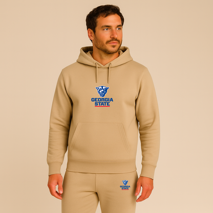 Men's Georgia State Panthers Logo Hoodie Joggers Set