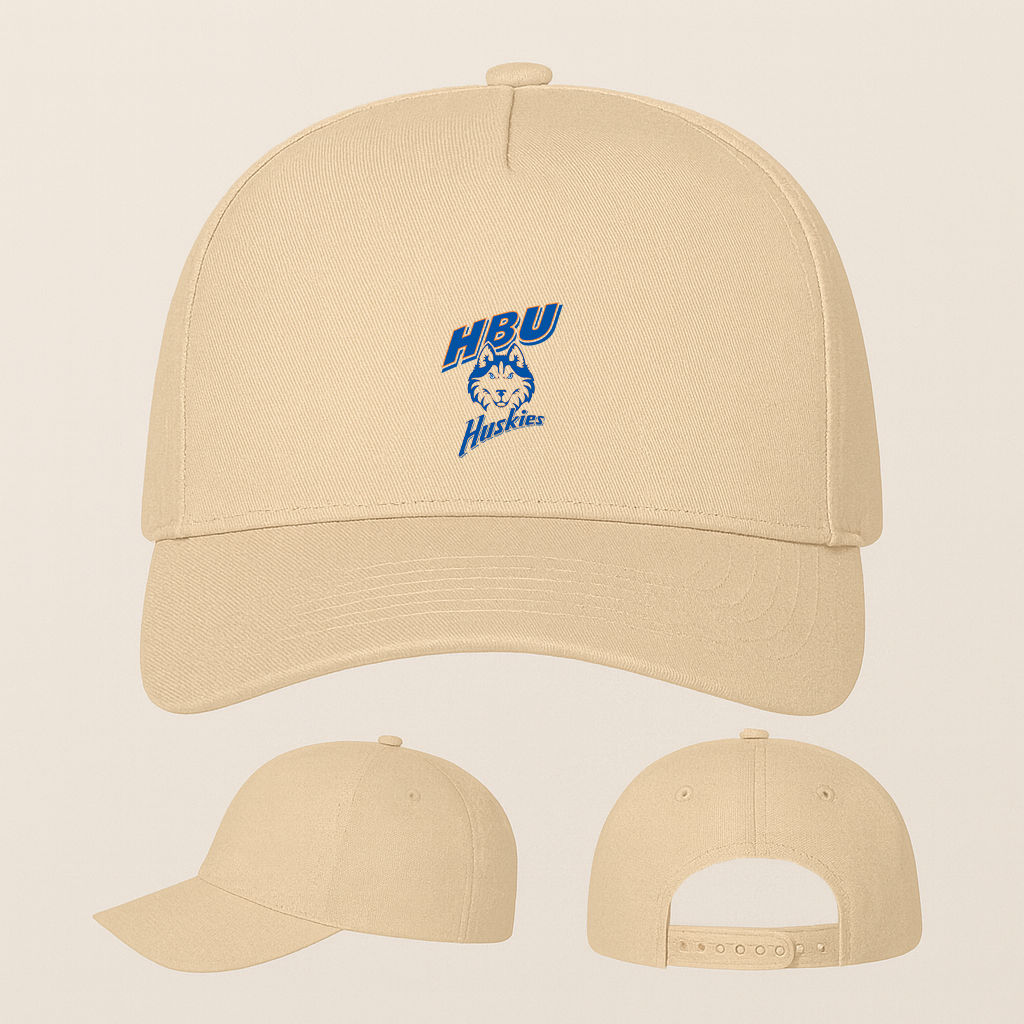 Houston Baptist Huskies Logo Five Panel Twill Snapback Cap