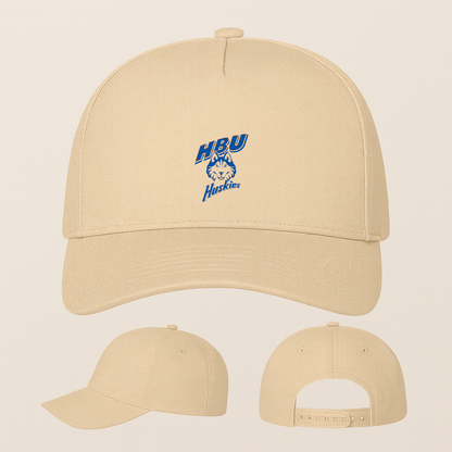 Houston Baptist Huskies Logo Five Panel Twill Snapback Cap