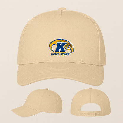 Kent State Golden Flashes Logo Five Panel Twill Snapback Cap