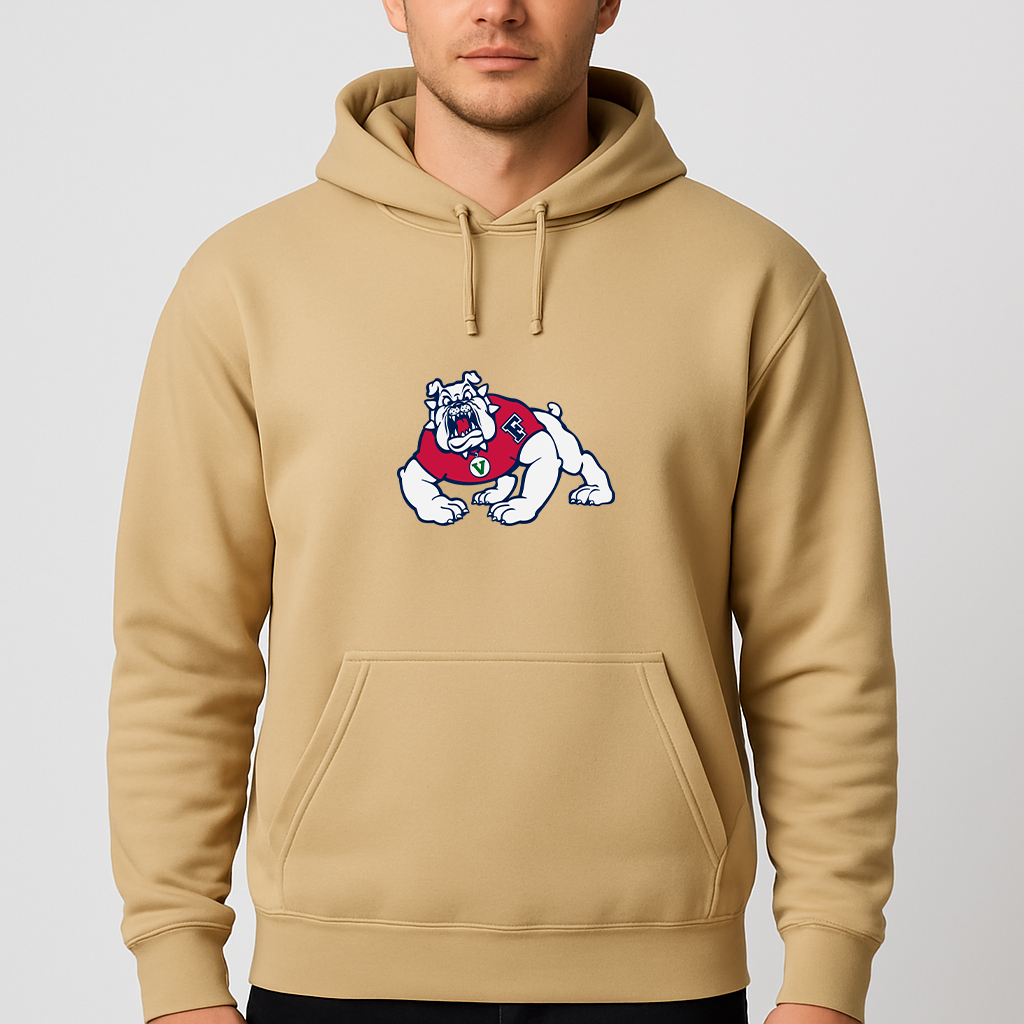 Men's Fresno State Bulldogs Logo Pullover Hoodie