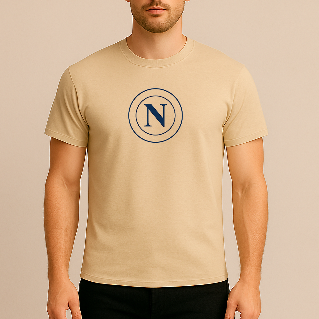 Men's Napoli 2025 Soccer Logo Cotton T-Shirt