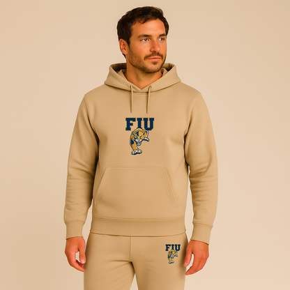 Men's FIU Panthers Logo Hoodie Joggers Set