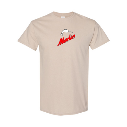 Men's Marlin Logo Cotton T-Shirt
