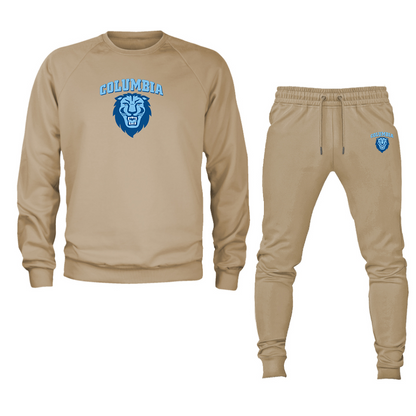Men's   Columbia Lions Crewneck Sweatshirt Joggers Suit