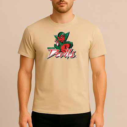 Men's MVSU Delta Devils Logo Cotton T-Shirt
