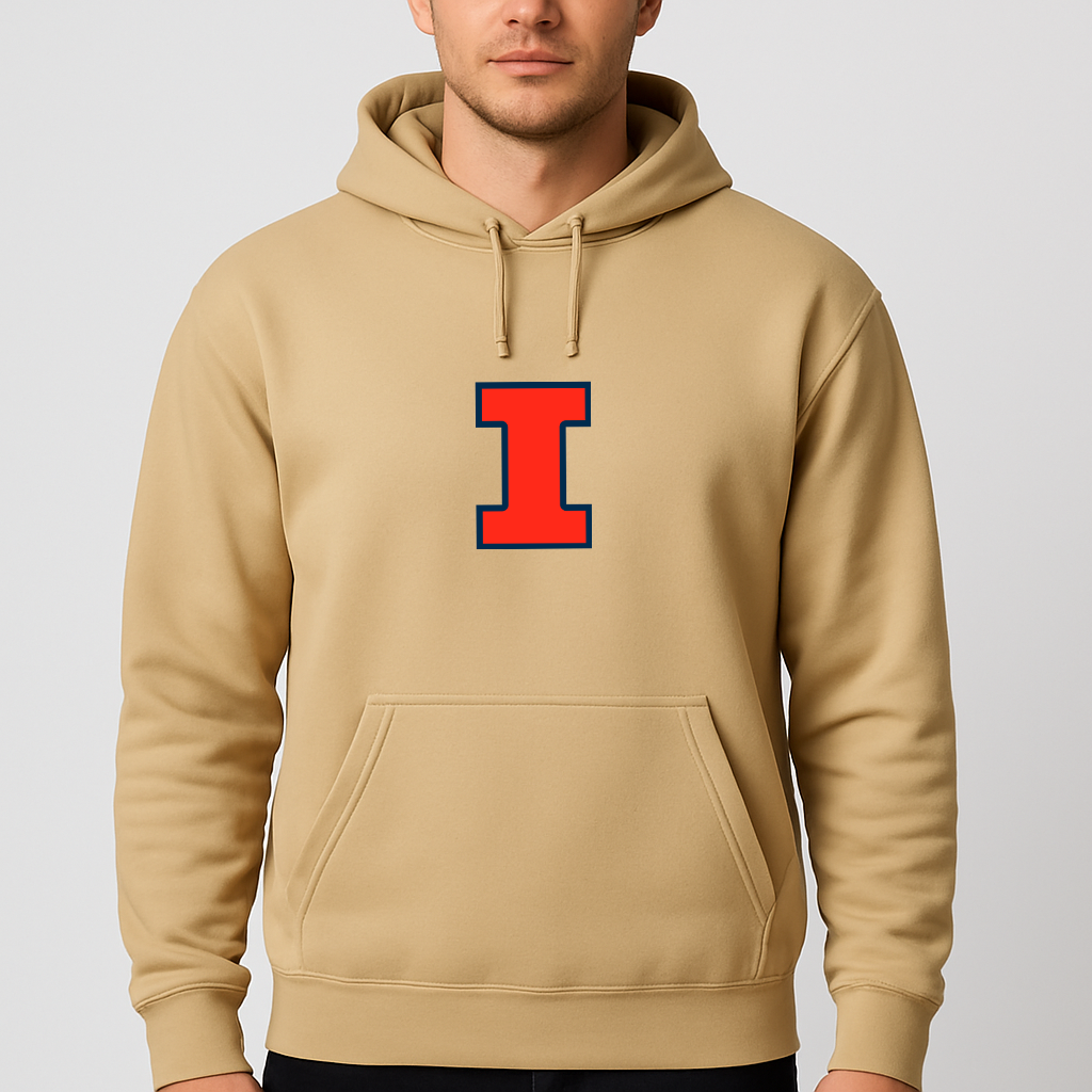 Men's Illinois Fighting Illini Logo Pullover Hoodie