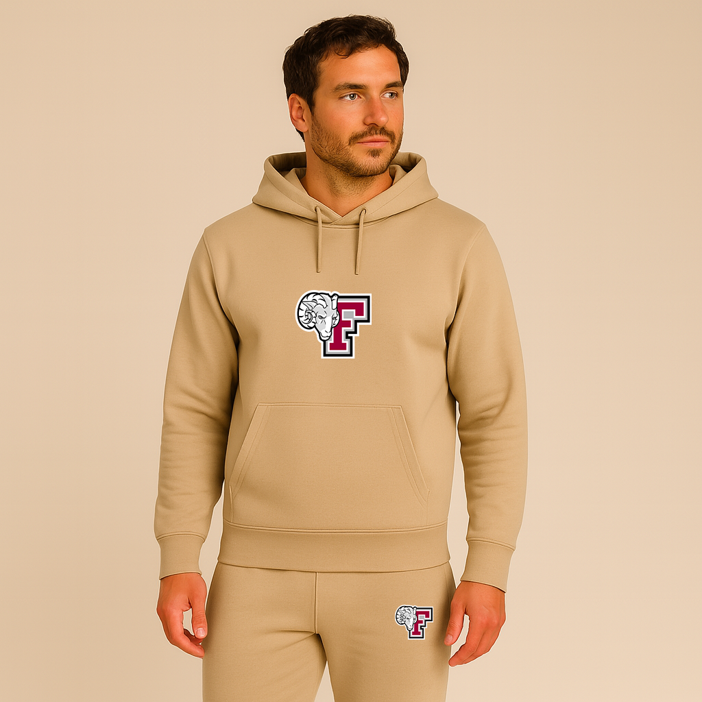 Men's Fordham Rams Logo Hoodie Joggers Set