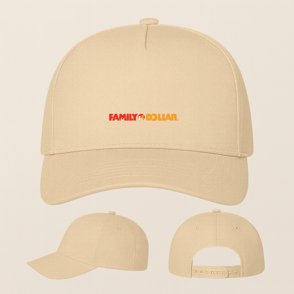 Family Dollar Logo Five Panel Twill Snapback Cap