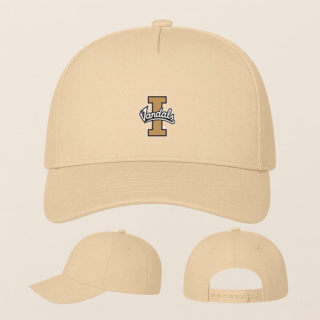 Idaho Vandals Logo Five Panel Twill Snapback Cap