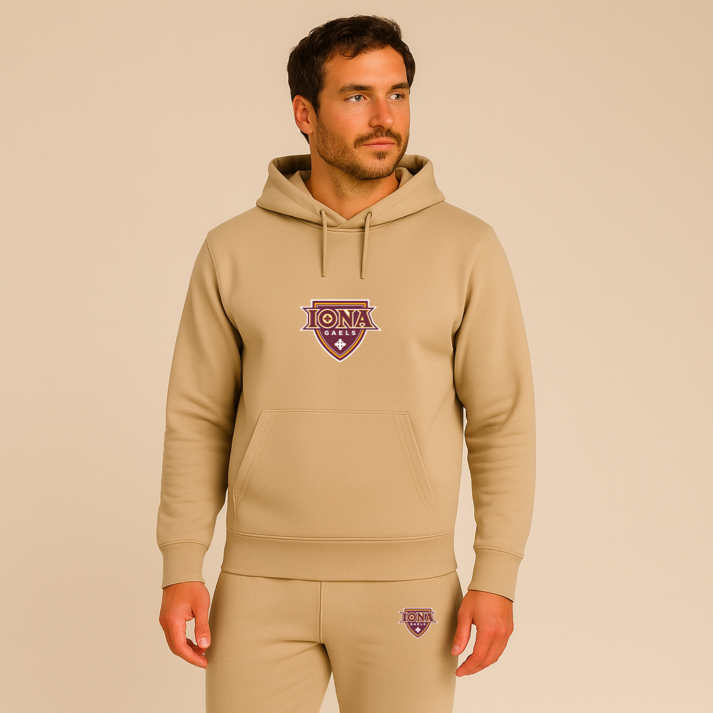 Men's Iona Gaels Logo Hoodie Joggers Set