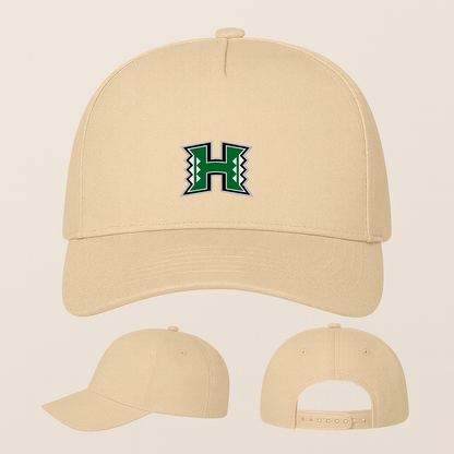 Hawaii Warriors Logo Five Panel Twill Snapback Cap