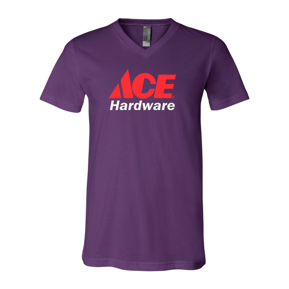ACE Hardware Logo BELLA  CANVAS - Jersey V-Neck T-Shirt