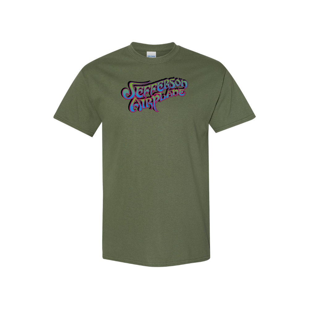 Men's Jefferson Airplane Logo Cotton T-Shirt