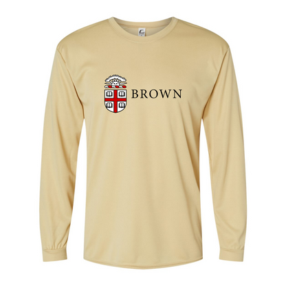 Men's Brown University  Performance Long Sleeve T-Shirt