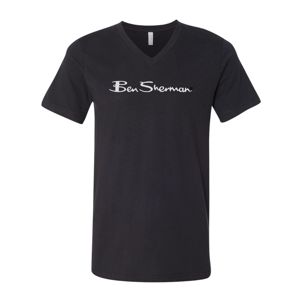 Ben Sherman BELLA  CANVAS - Jersey V-Neck T-Shirt