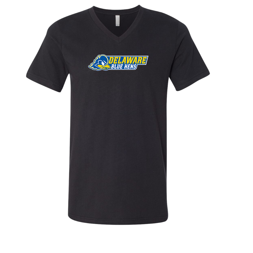 Delaware Blue Hens BELLA  CANVAS - Jersey V-Neck T-Shirt