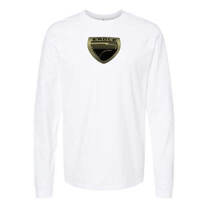 Men's Eagle Logo Cotton Long Sleeve T-Shirt