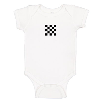 Checker Motors Corporation Logo Baby Romper Onesie