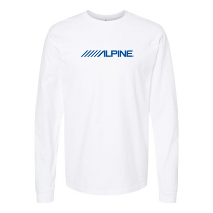 Men's Alpine Logo Cotton Long Sleeve T-Shirt