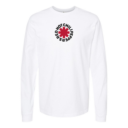 Men's Red Hot Chili Peppers Logo Cotton Long Sleeve T-Shirt