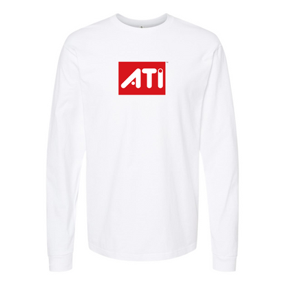 Men's ATI Logo Cotton Long Sleeve T-Shirt