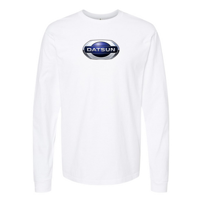 Men's Datsun Logo Cotton Long Sleeve T-Shirt
