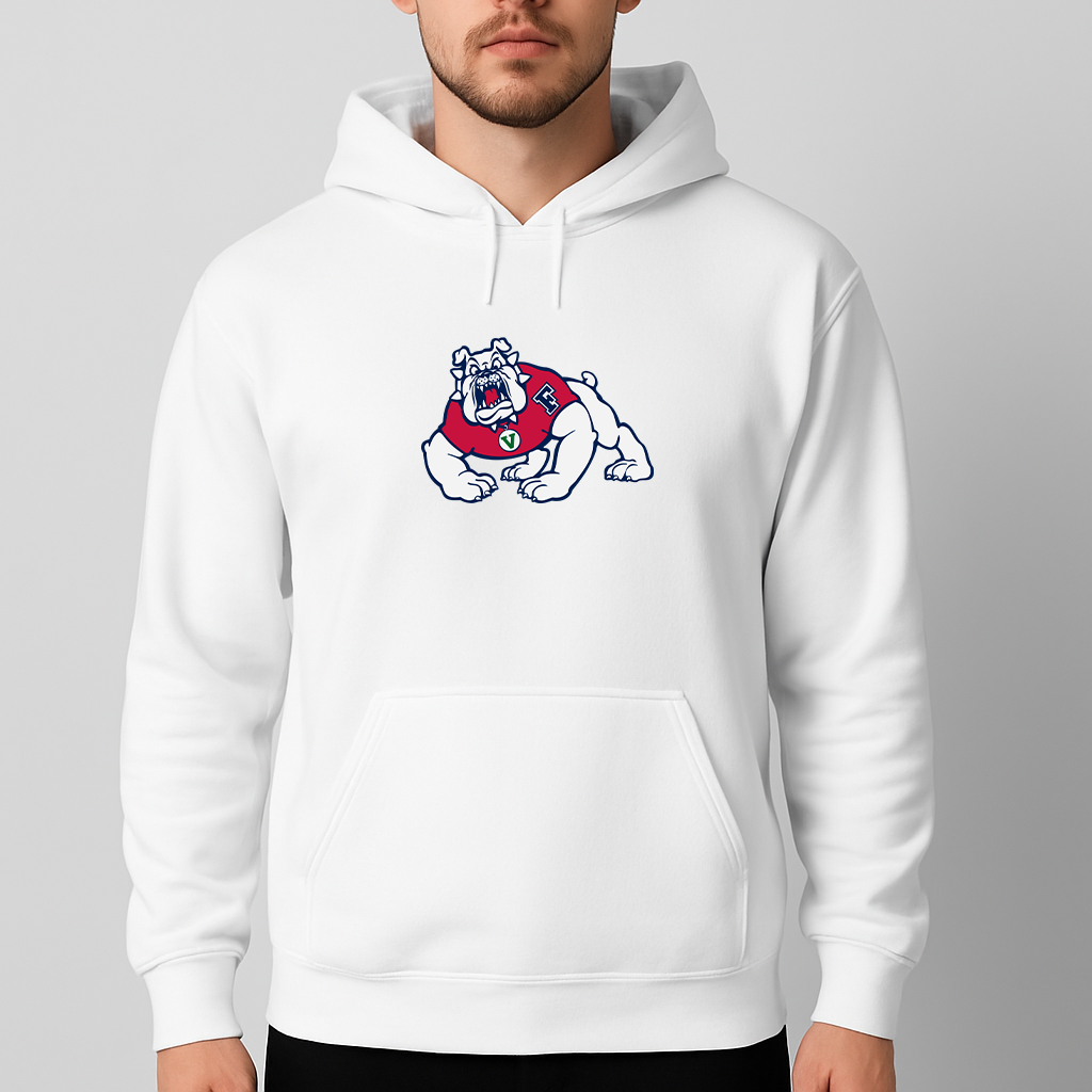 Men's Fresno State Bulldogs Logo Pullover Hoodie