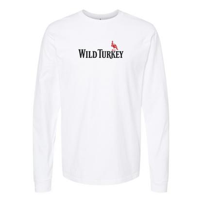 Men's Wild Turkey Logo Cotton Long Sleeve T-Shirt
