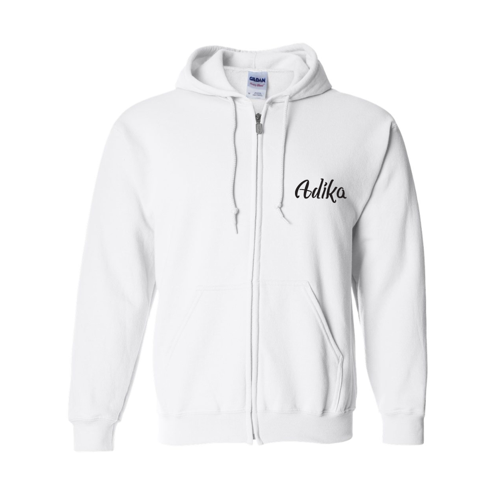 Men's  Adika  Gildan  Heavy Blend Full Zip Hooded Sweatshirt