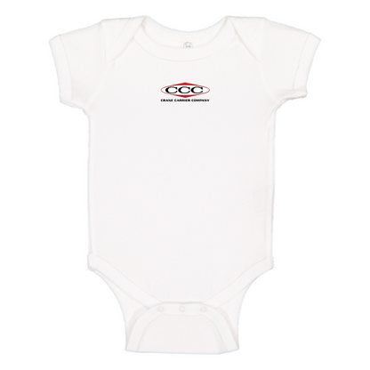 Crane Carrier Company Logo Baby Onesie Romper