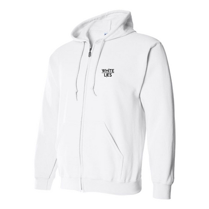 Men's White Lies Logo Zipper Hoodie