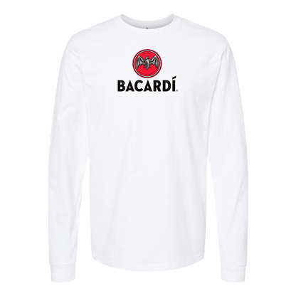 Men's Bacardi Logo Cotton Long Sleeve T-Shirt