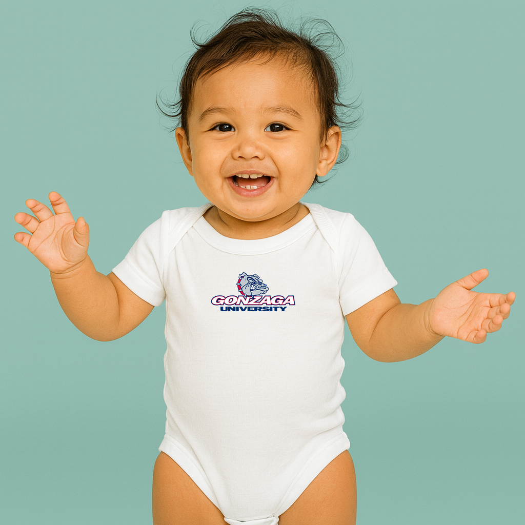 George Gonzaga Bulldogs Logo Baby Romper Onesie