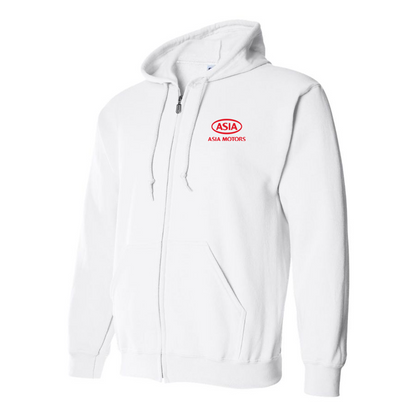 Men's Asia Motors Logo Zipper Hoodie