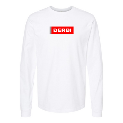 Men's Derbi Logo Cotton Long Sleeve T-Shirt