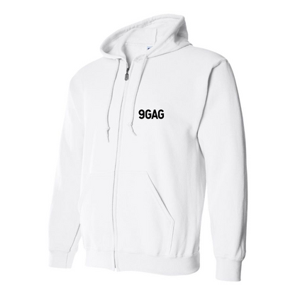 Men's 9gag Logo Zipper Hoodie